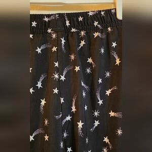 Banana‎ Republic Silky Satin Black & White Pajama Bottoms (Size Small)